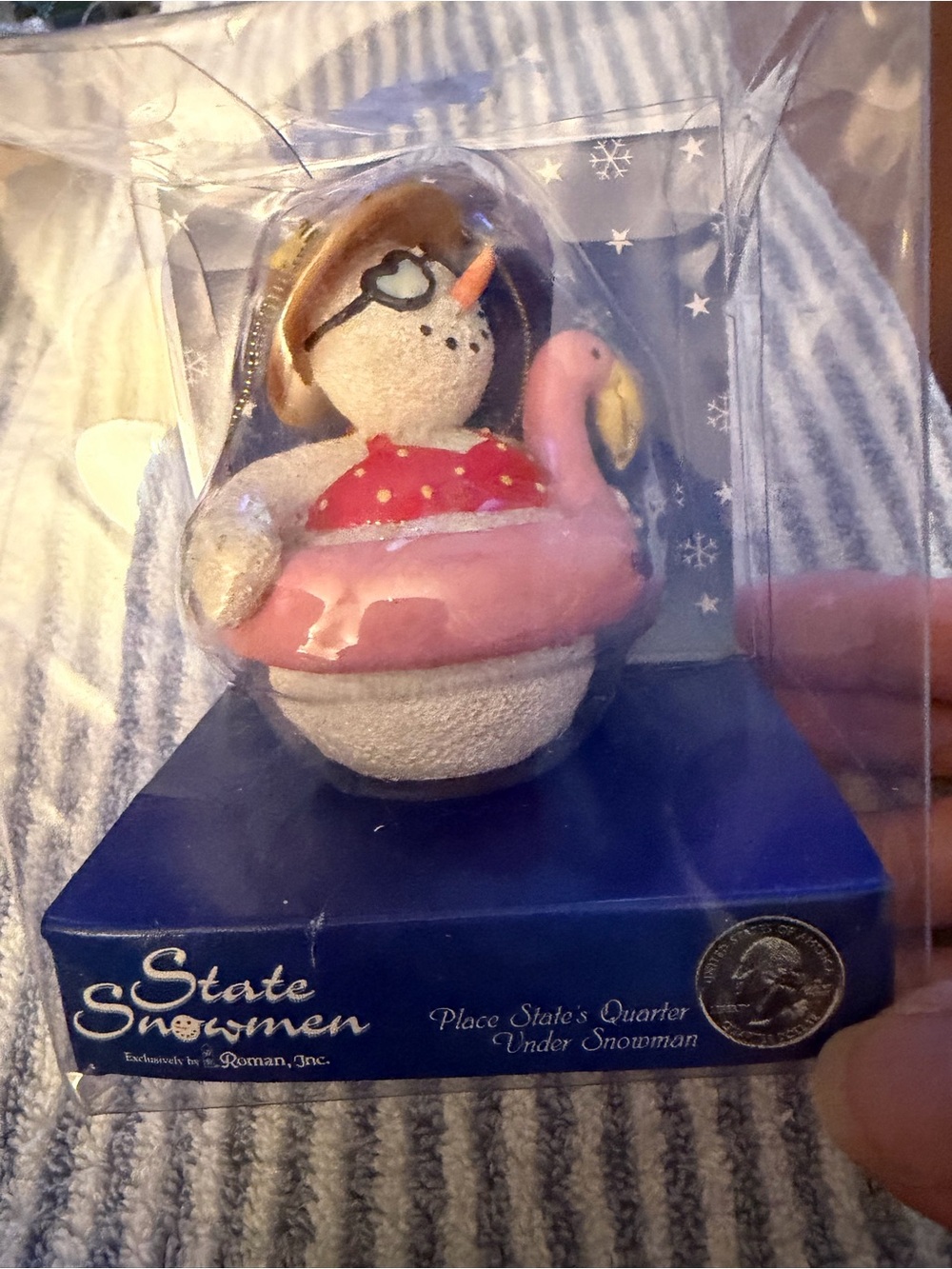 Roman Inc. State Snowman Christmas Ornament FLORIDA